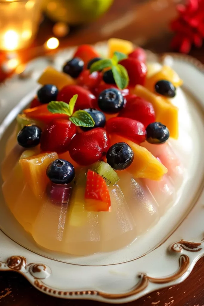Gelatina Con Leche y Frutas: Postre Colorido y Saludable Irresistible