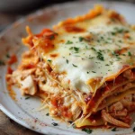 Lasagna de Pollo Con Queso Crema