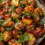 Papas Al Miel y Tocino