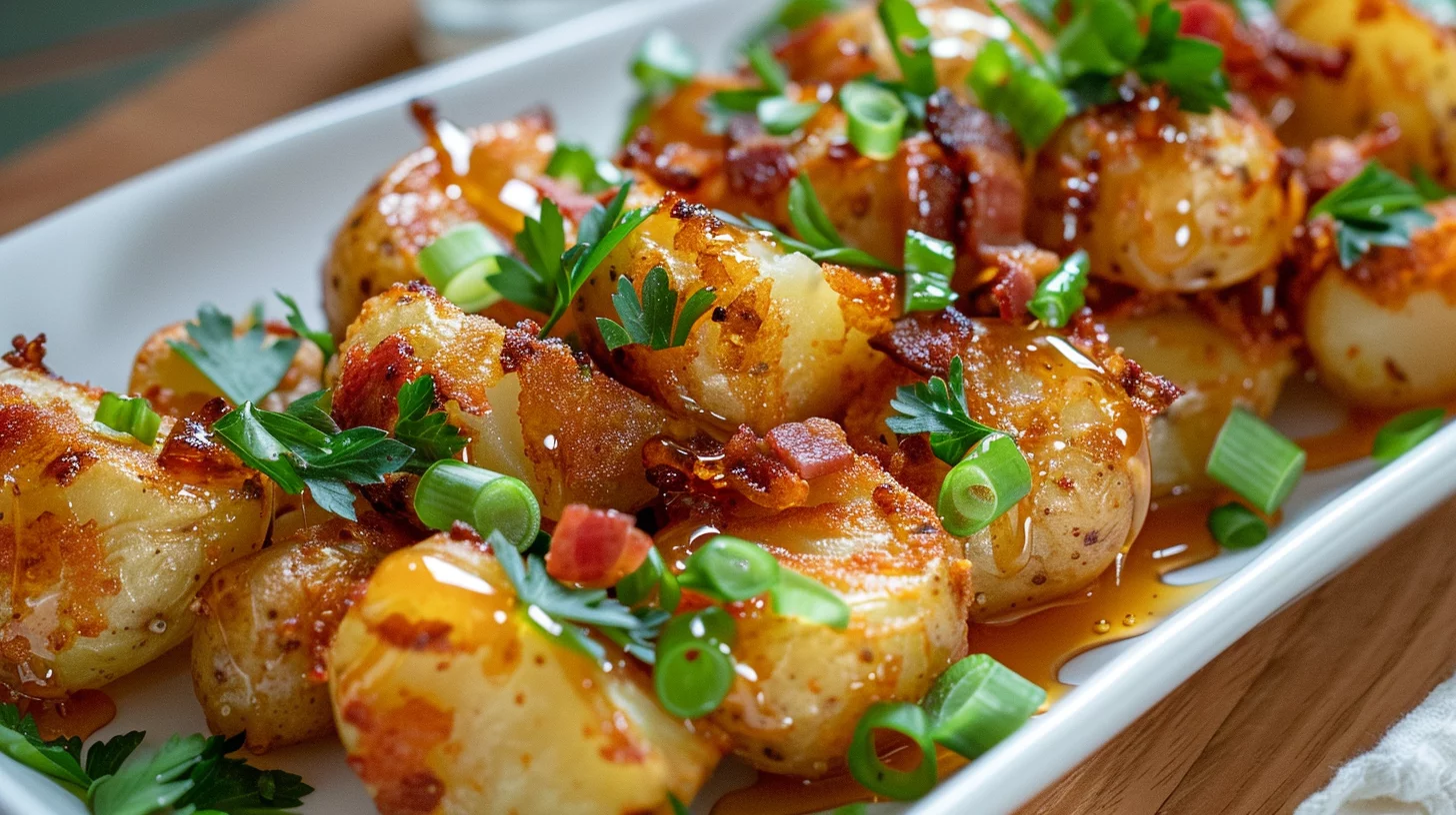 Papas Al Miel y Tocino