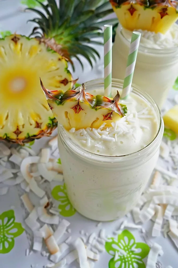 Piña Colada Smoothie Refrescante y Delicioso