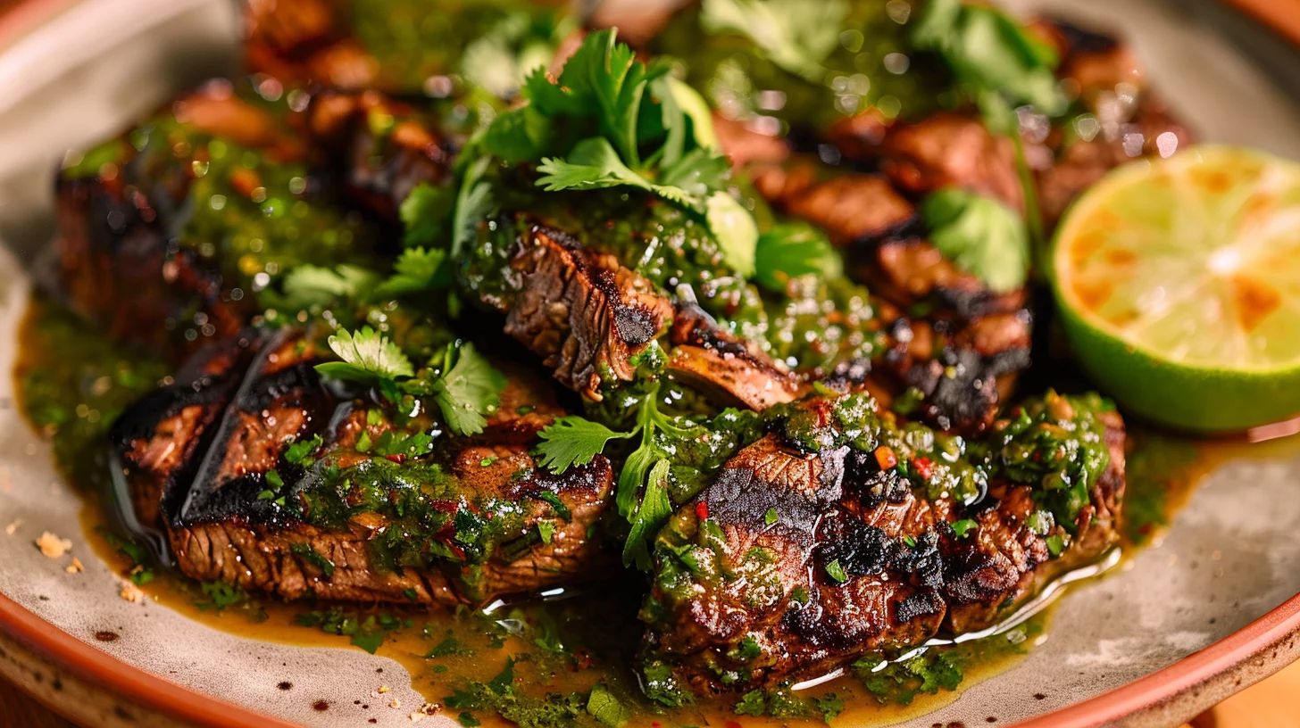 Bistec A La Mexicana Con Salsa Verde Casera