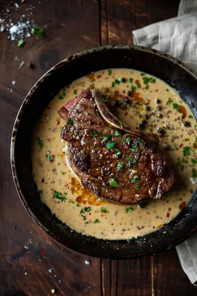 Bistec Jugoso Con Salsa Cremosa: ¡Exquisito Placer para tu Paladar!
