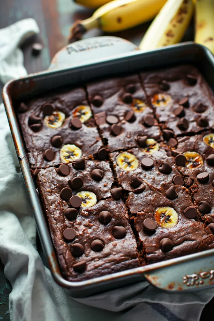 Brownies de Pan de Plátano ¡Sabor Intenso y Adictivo!