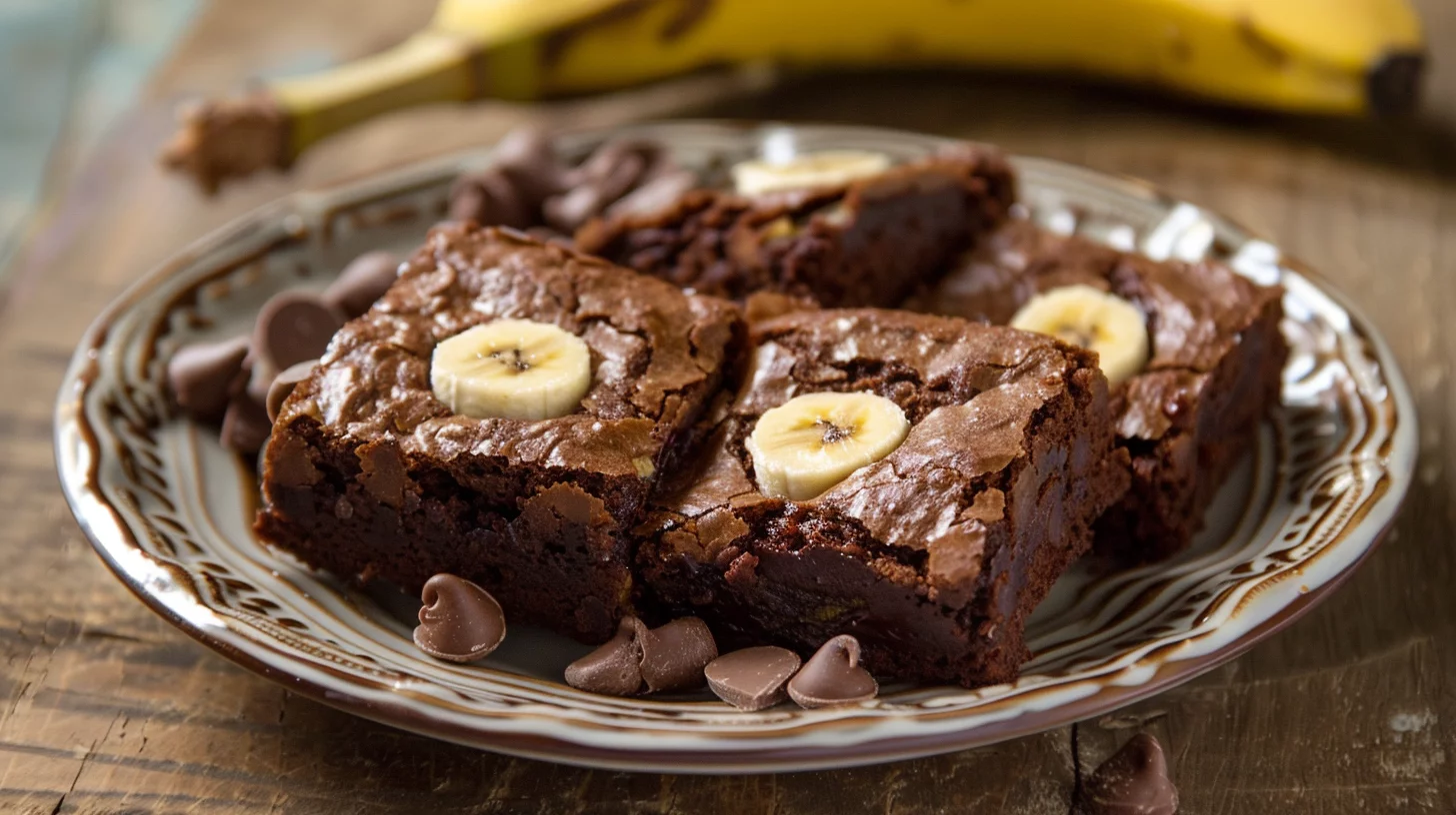 Brownies de Pan de Plátano