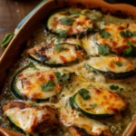 Calabacitas Con Pollo y Queso en Salsa de Chile Poblano