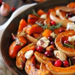 Calabaza Asada Con Miel Arándanos