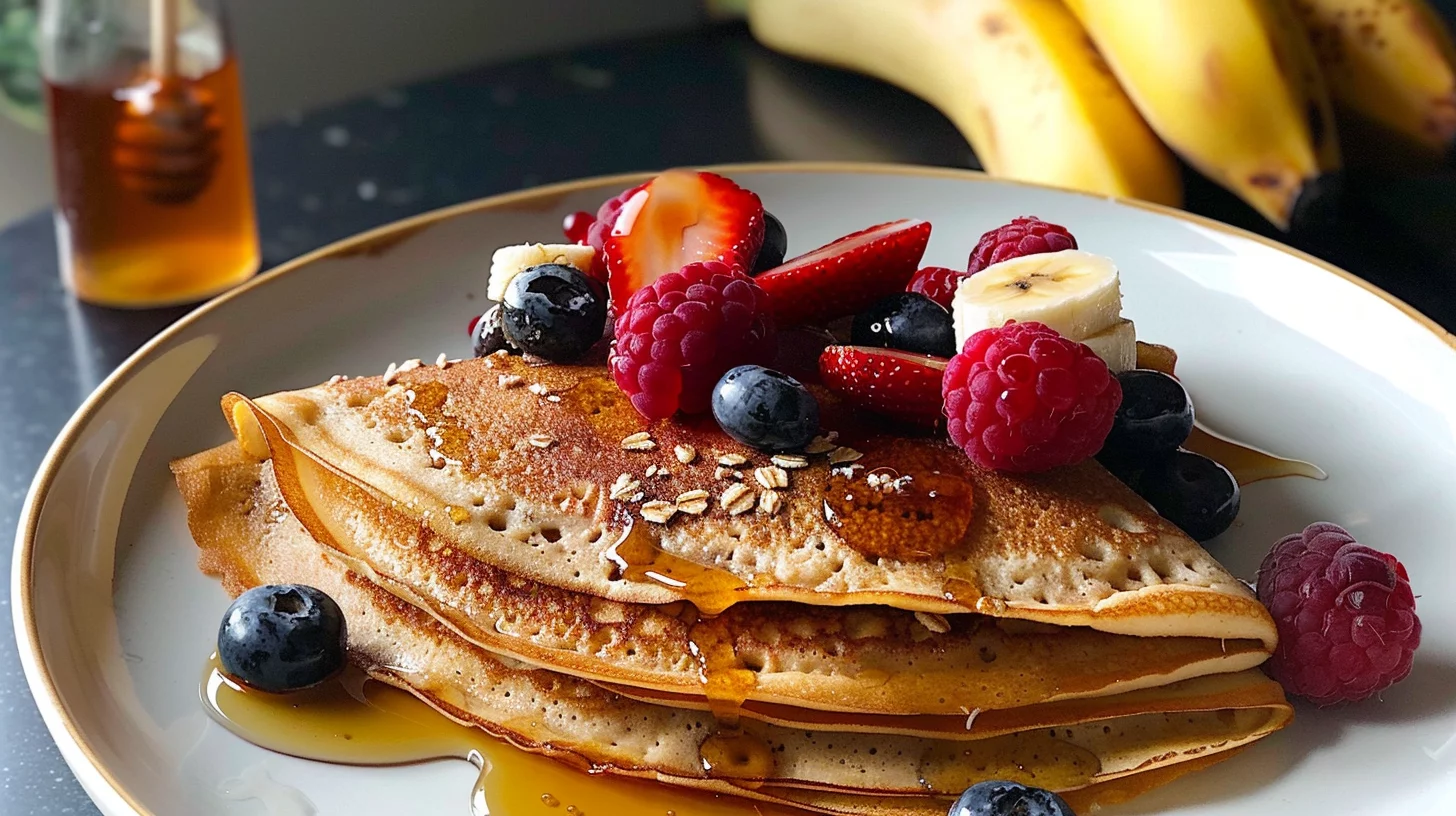 Crepas de Avena Con Plátano