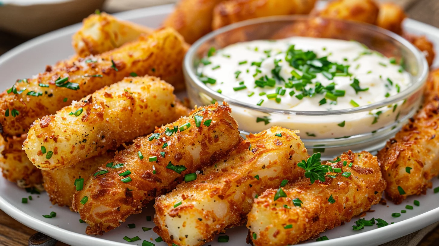 Dedos Fritos de Papa y Mozzarella
