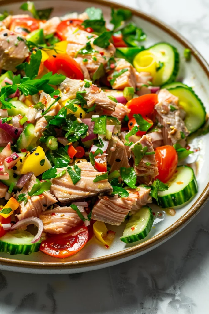 Ensalada de Atún: Explosión de Sabores Mediterráneos