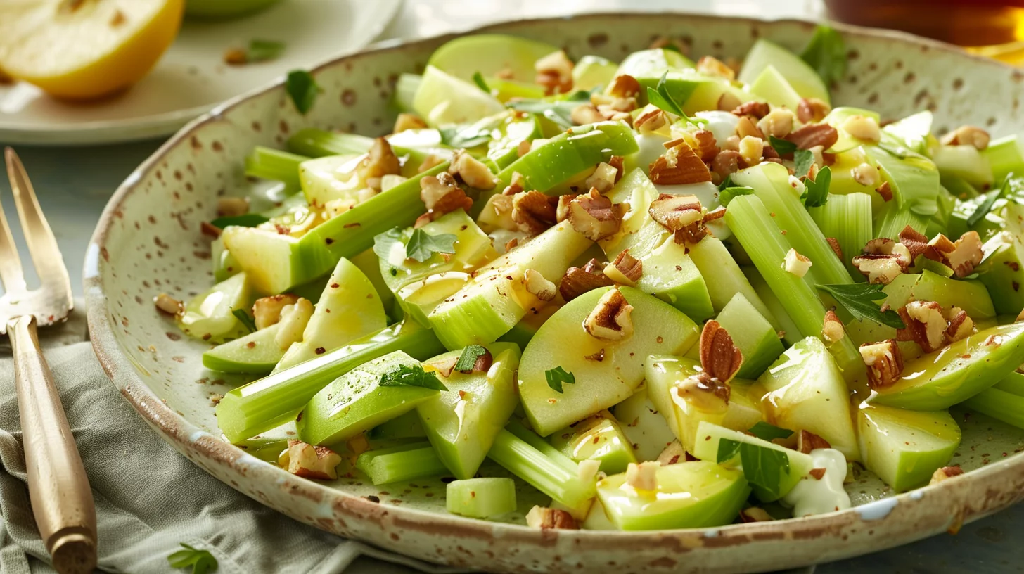 Ensalada de Manzana Verde con Apio y Yogur
