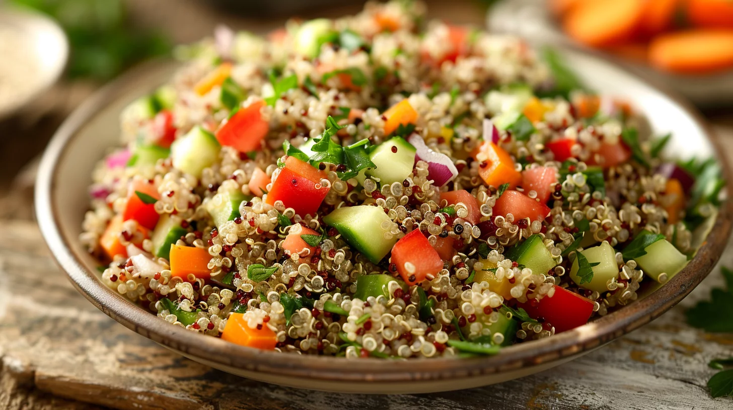 Ensalada de Quinoa y Verduras Mediterráneas
