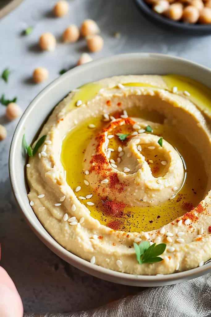 Hummus Casero de Garbanzos: ¡Cremoso y Adictivo!