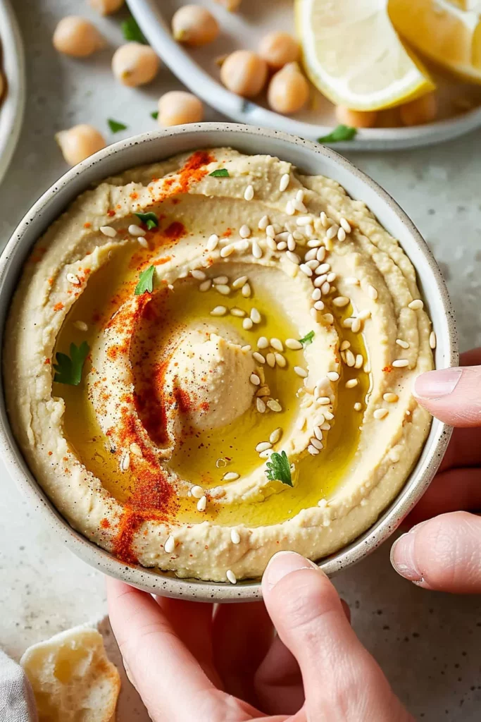 Hummus Casero de Garbanzos: ¡Cremoso y Adictivo!