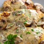 Pechuga de Pollo en Salsa de Champiñones Cremosa