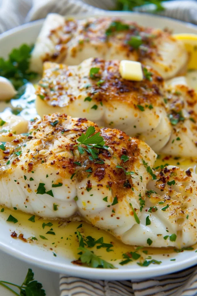 Pescado Al Horno Con Mantequilla y Ajo - Sabor Excepcional Que Te Sorprenderá