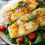 Pescado Al Limón Con Salsa de Mantequilla