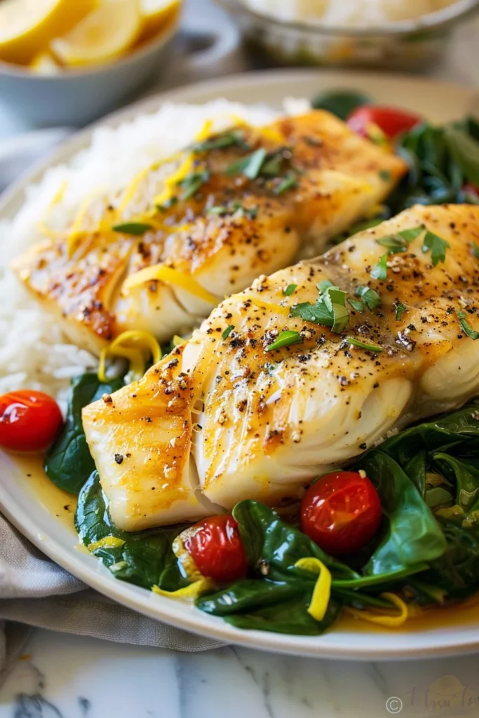 Pescado al Limón con Salsa de Mantequilla: Exquisita Delicia de Mar