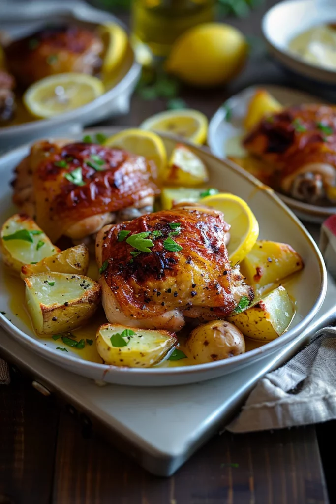Pollo Con Papas Al Horno: ¡Sabor Explosivo en Cada Bocado!
