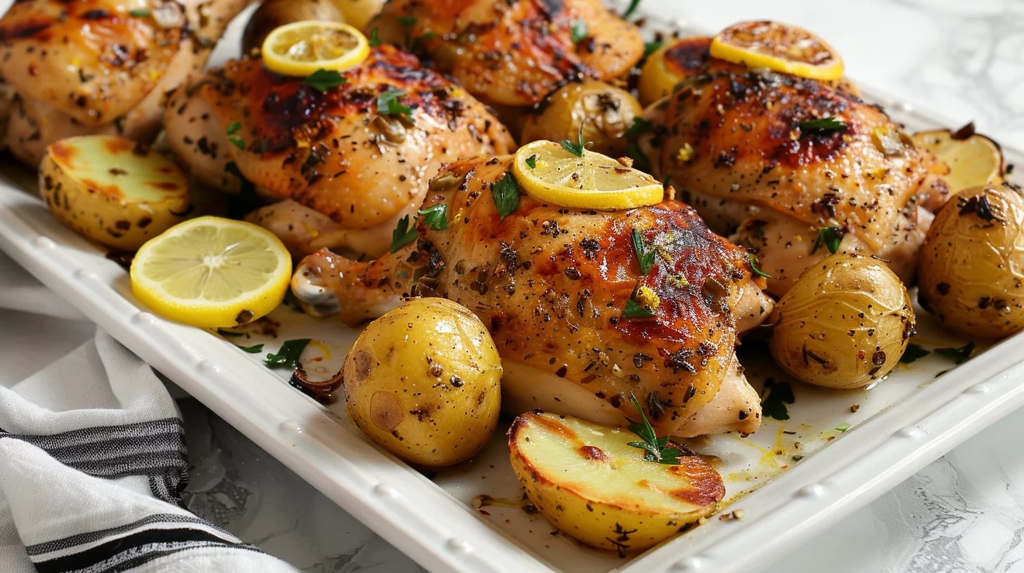 Pollo Con Papas Al Horno