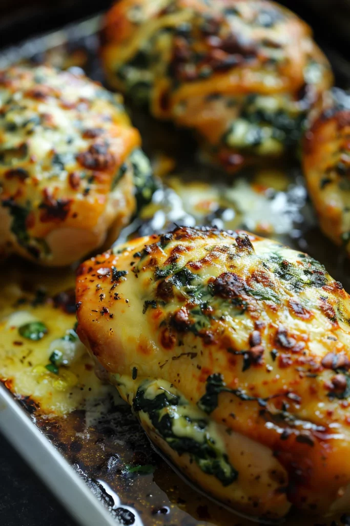 Pollo Relleno Con Espinaca y Queso Al Ajo - ¡Sabor Excepcional en Cada Bocado!