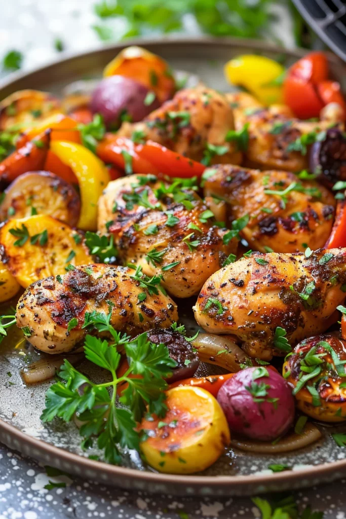 Recetas Faciles Con Airfryer: ¡Pollo Crujiente y Verduras Tiernas en 30 Minutos!