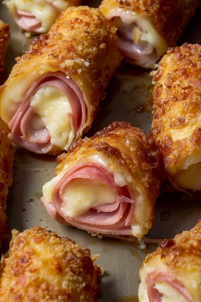 Rollitos de Jamón y Queso: Exquisita Tentación Frita
