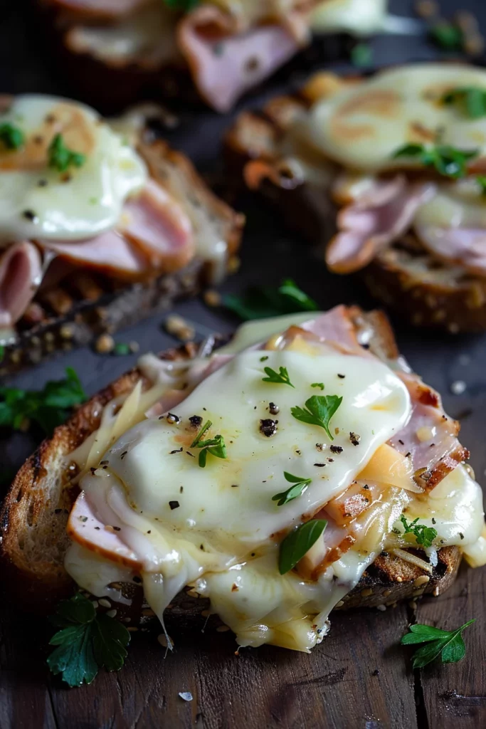 Sándwich Mixto Abierto y Gratinado: ¡Derretido y Delicioso!