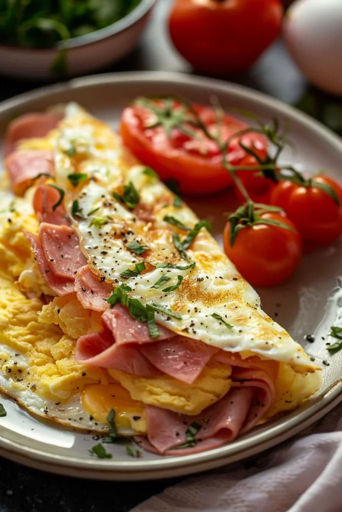 Tortilla Keto Rellena Con Jamón, Queso y Tomate: ¡Sabor Explosivo en Cada Bocado!