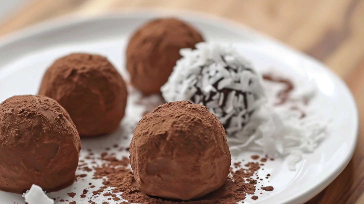 Trufas de Coco y Mantequilla de Maní