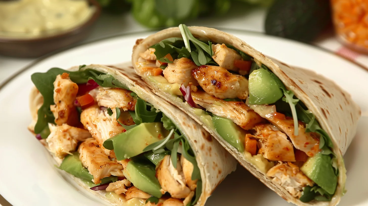 Wrap de Pollo Con Aguacate