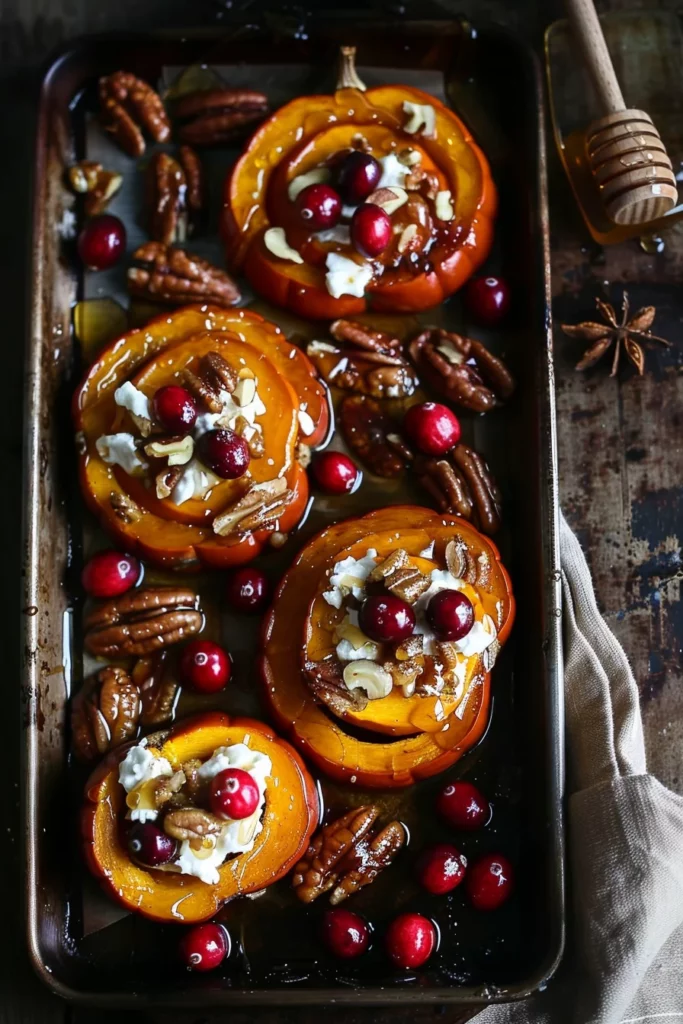 Calabaza Glaseada al Horno con Arándanos y Queso de Cabra Cremoso 6 Calabaza Glaseada al Horno con Arándanos y Queso de Cabra Cremoso