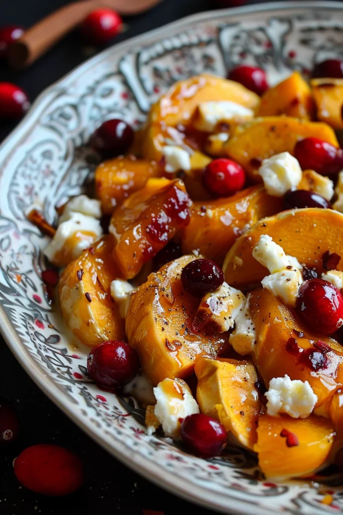 Calabaza Glaseada al Horno con Arándanos y Queso de Cabra Cremoso 7 Calabaza Glaseada al Horno con Arándanos y Queso de Cabra Cremoso