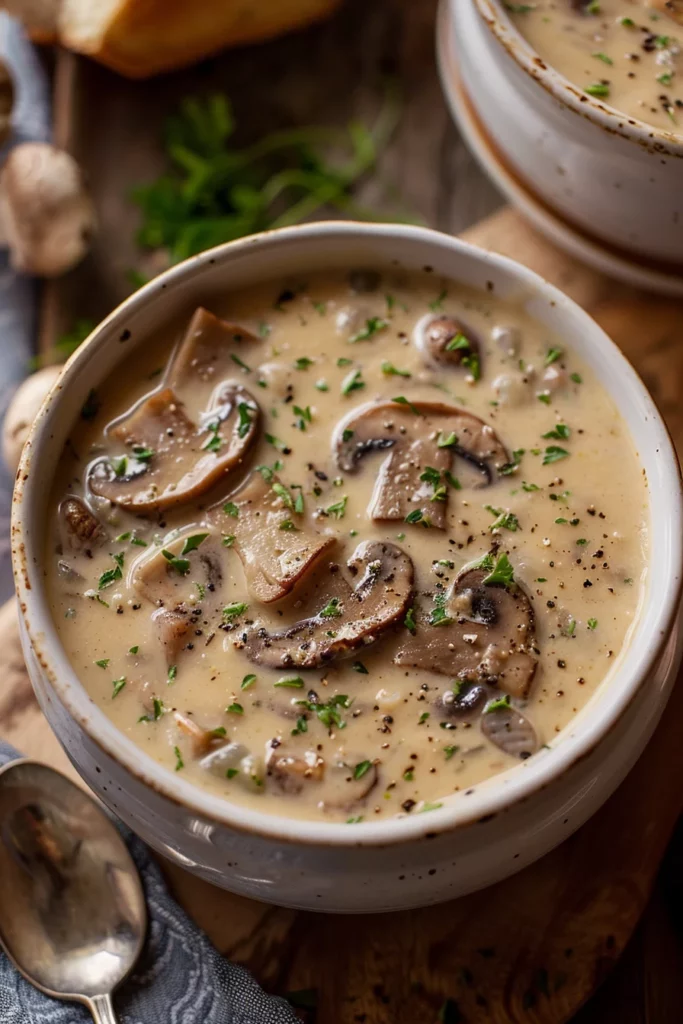 Crema de Champiñones: ¡Seducción Cremosa en 20 Minutos! 6 Crema de Champiñones: ¡Seducción Cremosa en 20 Minutos!