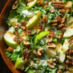 Ensalada Crujiente de Manzana Verde Nueces y Yogur Cremoso