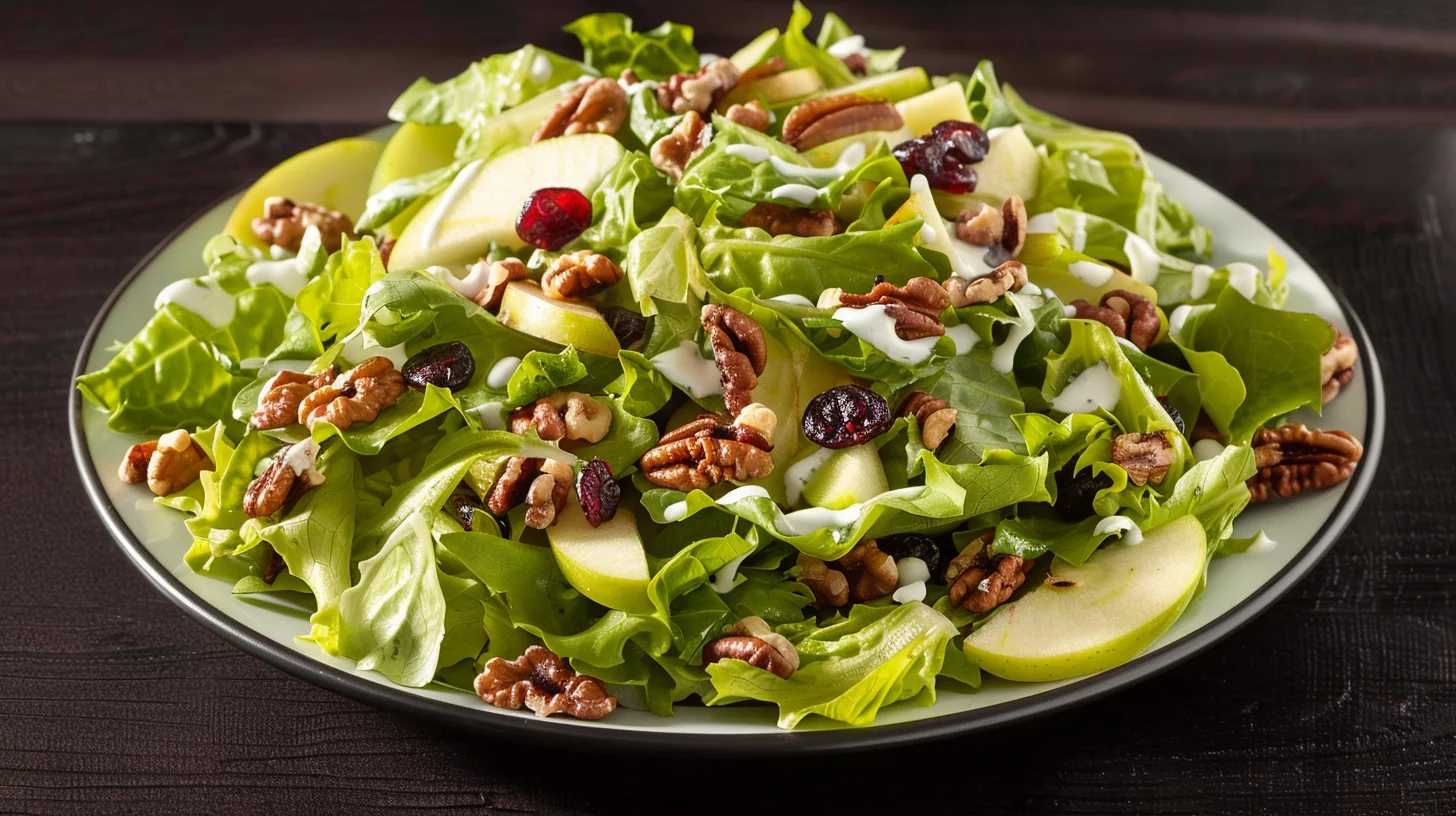 Ensalada Crujiente de Manzana Verde Nueces y Yogur Cremoso