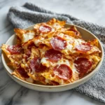 Chips de pizza de 2 ingredientes recién horneados