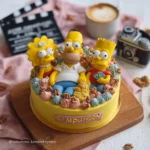 Pastel de Los Simpson