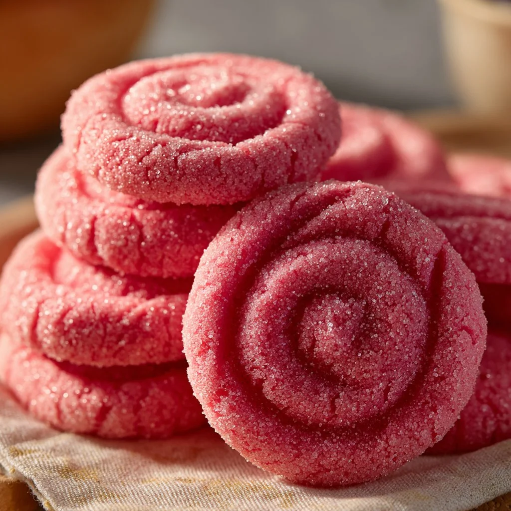 Galletas Rosadas Mexicanas en un plato, ideal para compartir y disfrutar