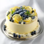 Pastel de Limón y Arándano
