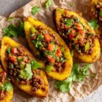 Plátanos Rellenos (Canoas de Plátano)