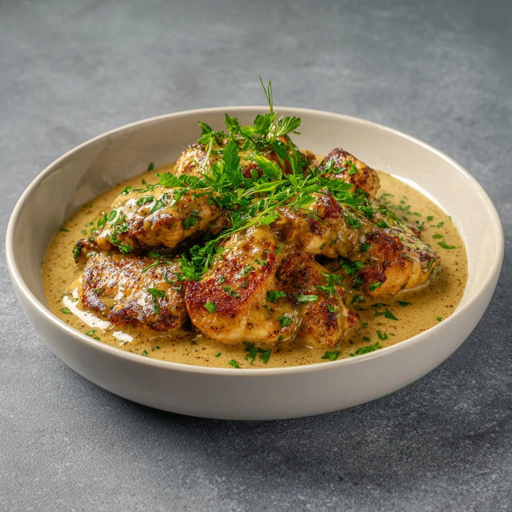 Receta de pollo a la mostaza deliciosa y fácil de preparar