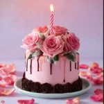 Torta con Glaseado Rosa