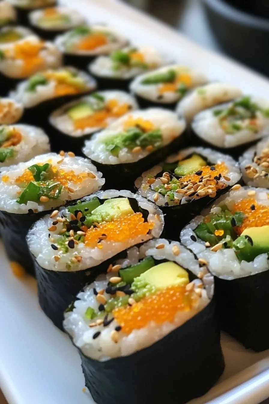 Haz tu propia receta de sushi.
