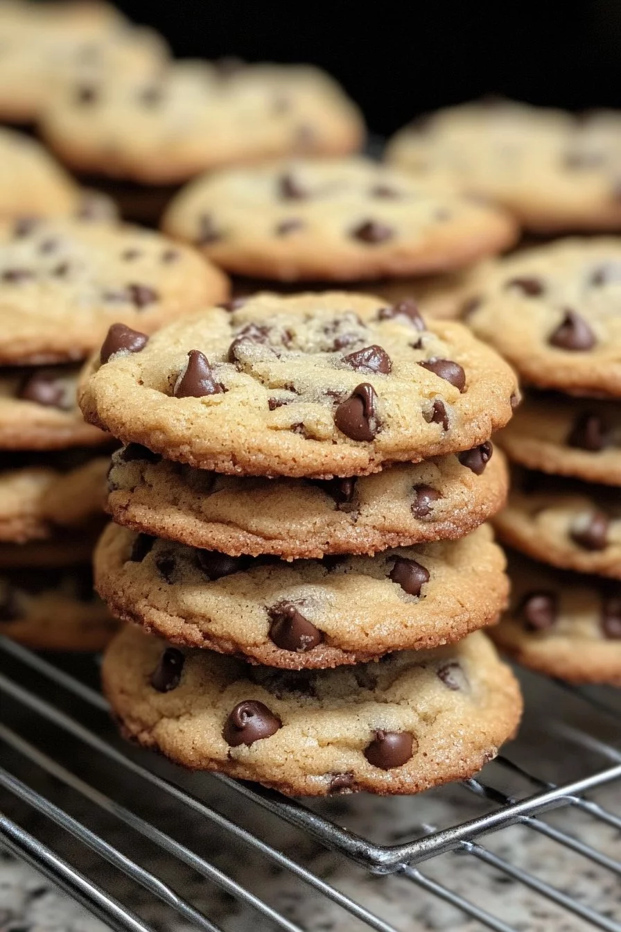 Galletas de Chocolate Chips Crujientes y Masticables
