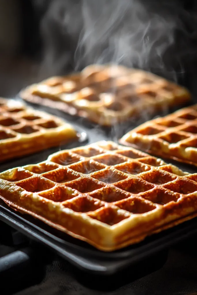 Waffles de avena y manzana congelados
