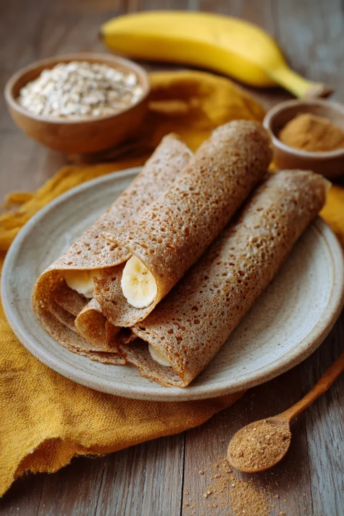 Crepas de avena y plátano