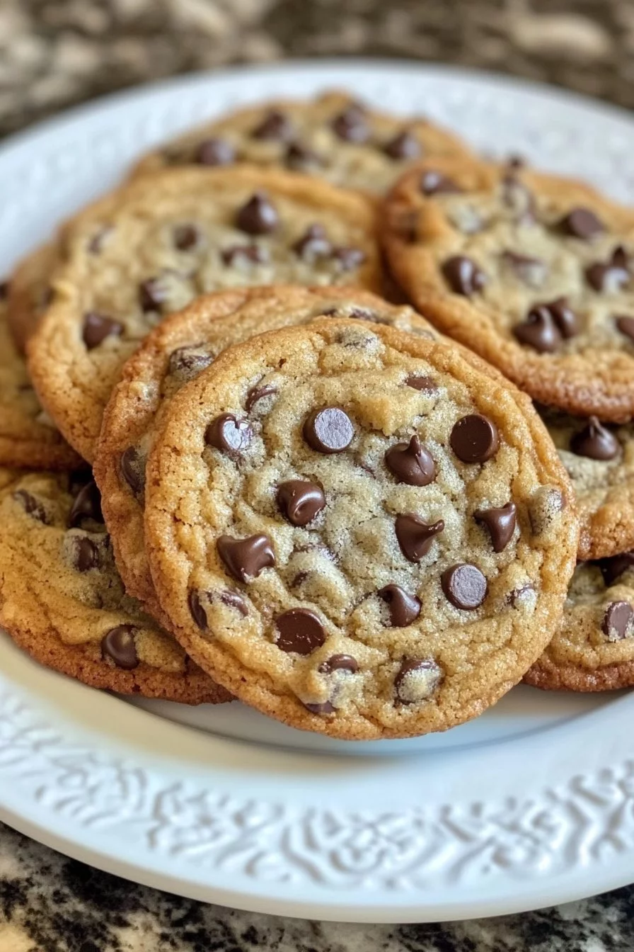 Galletas de chocolate con chips y mantequilla marrón