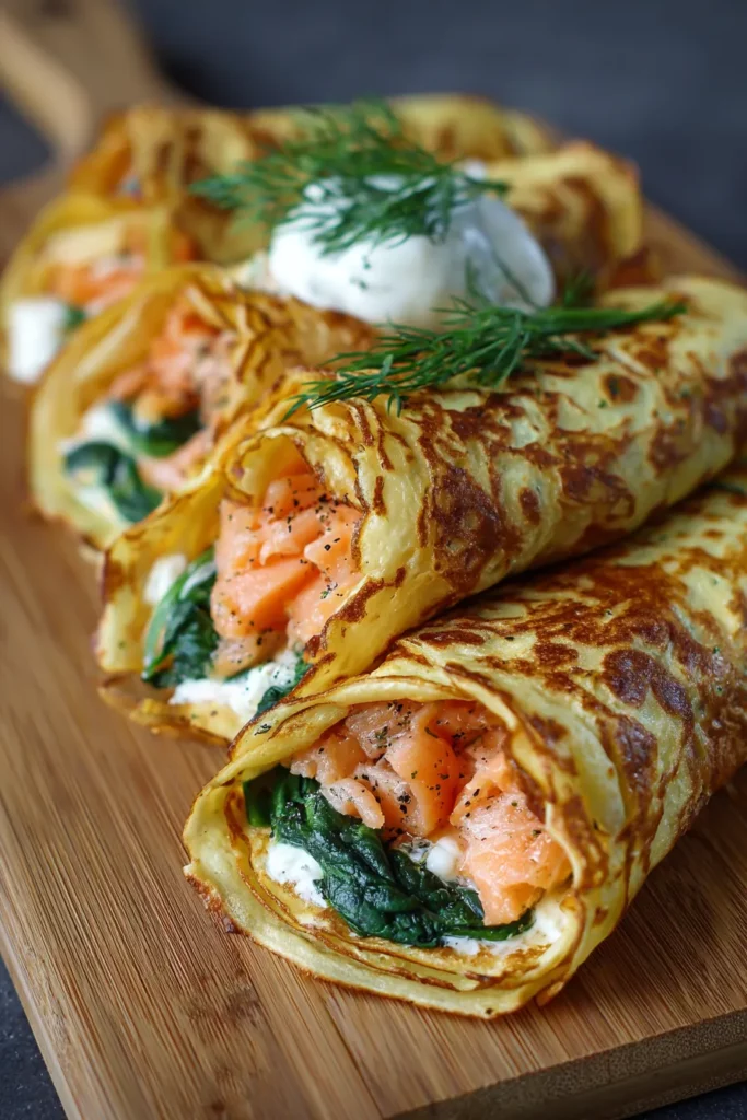Crepas saladas sin harina