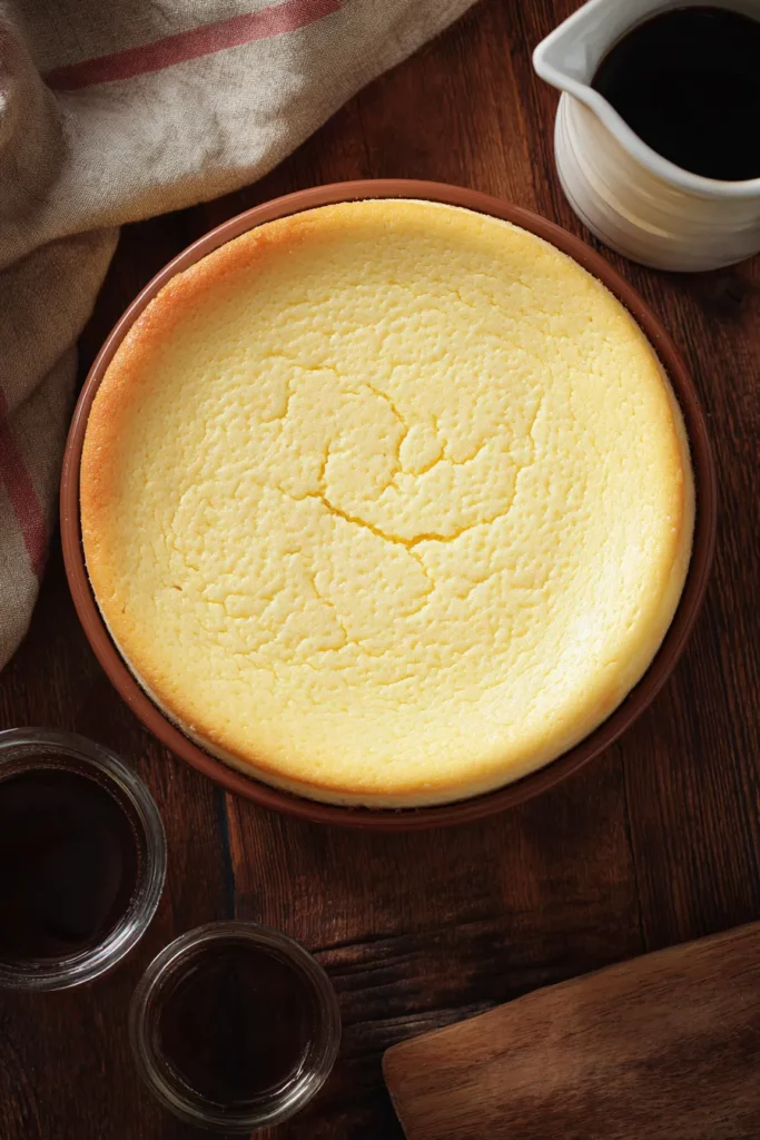 Grietas y tarta de queso